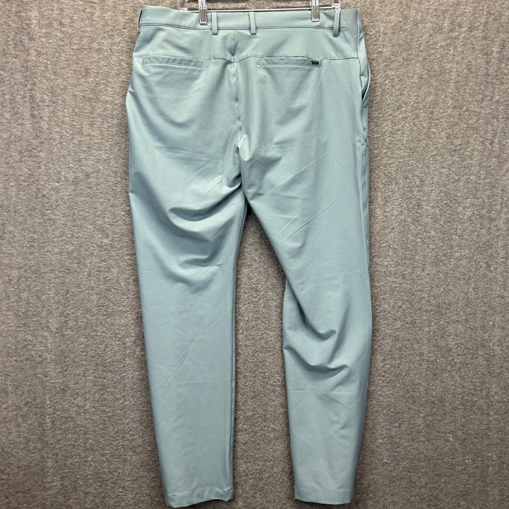Greg Norman Mens Golf Pants 36x32 Slate Blue Gray Performance Stretch Trousers - Picture 3 of 9
